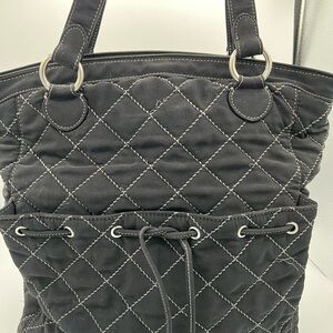 Vera Bradley Black Quilted Tote